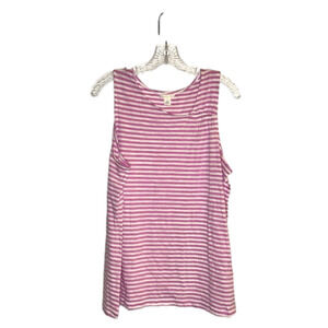 Caslon Striped Tank Top Size Large